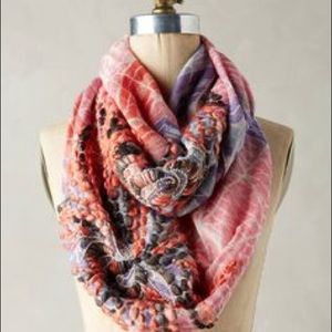 Anthropologie embroidered infinity scarf
